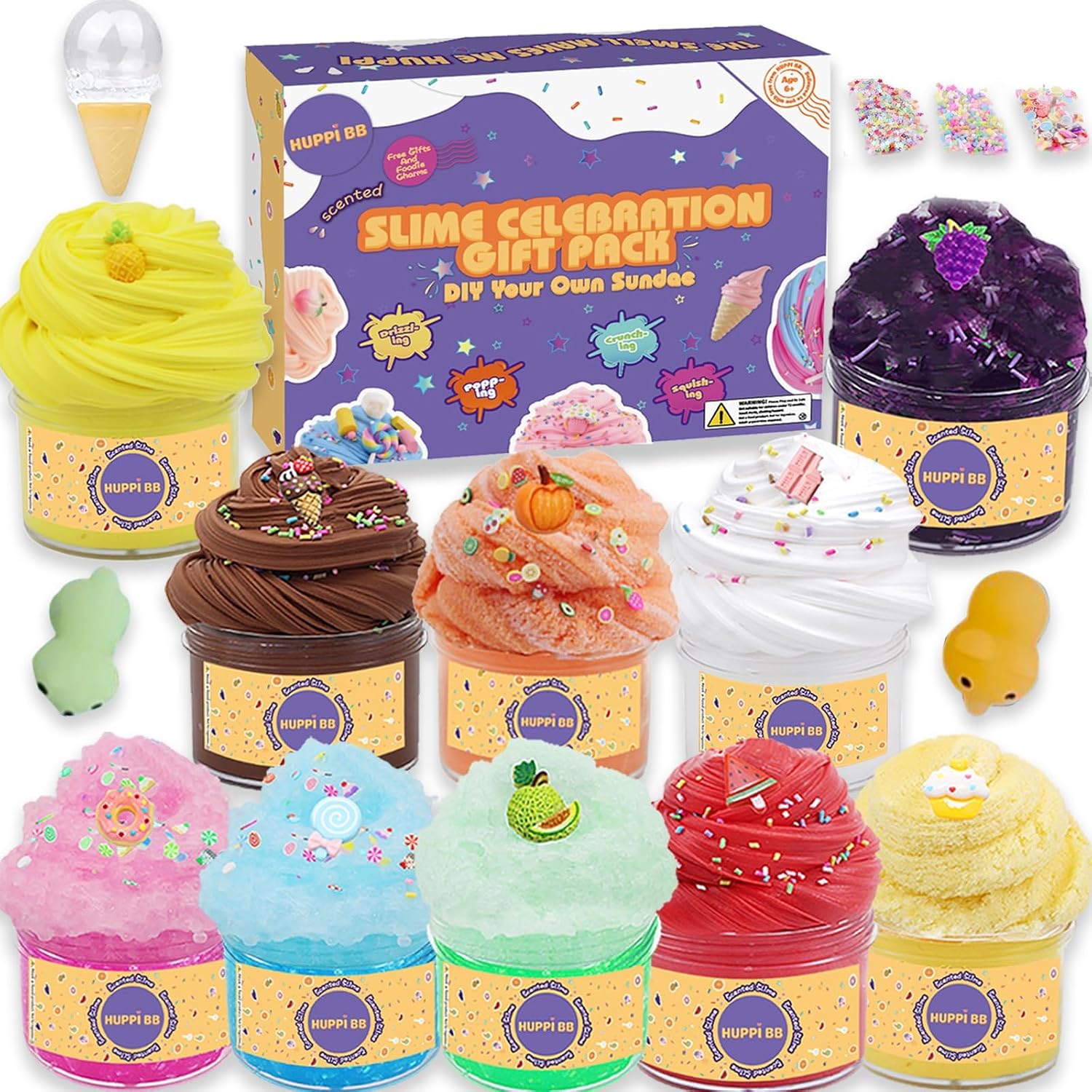 HUPPI BB 10-pack slime celebration gift set